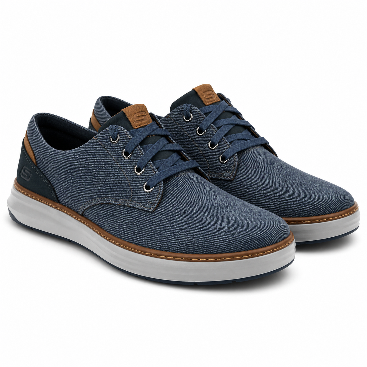 PANTOFI CASUAL BĂRBAȚI SKECHERS 65981 NVY NAVY - imagine 2