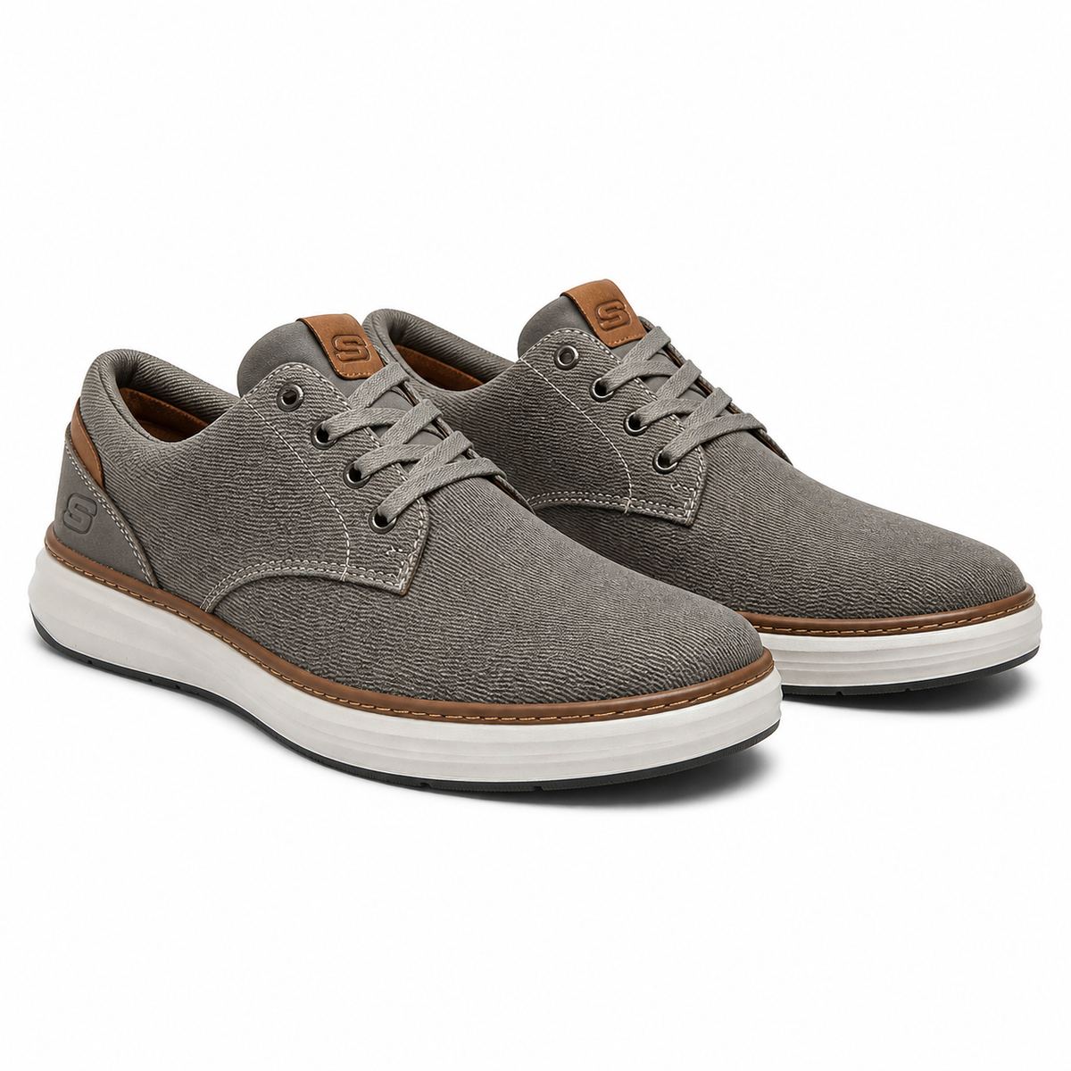 PANTOFI CASUAL BĂRBAȚI SKECHERS 65981 TPE BEJ - imagine 2