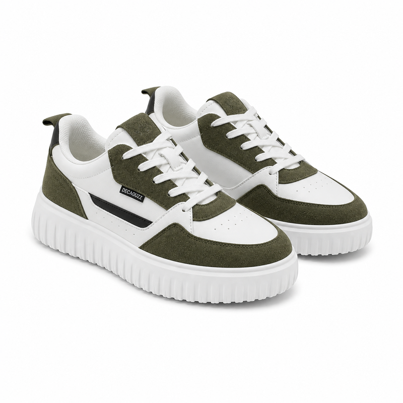 PANTOFI CASUAL BARBATI DECAR Y237 ALBI CU KAKI VELUR