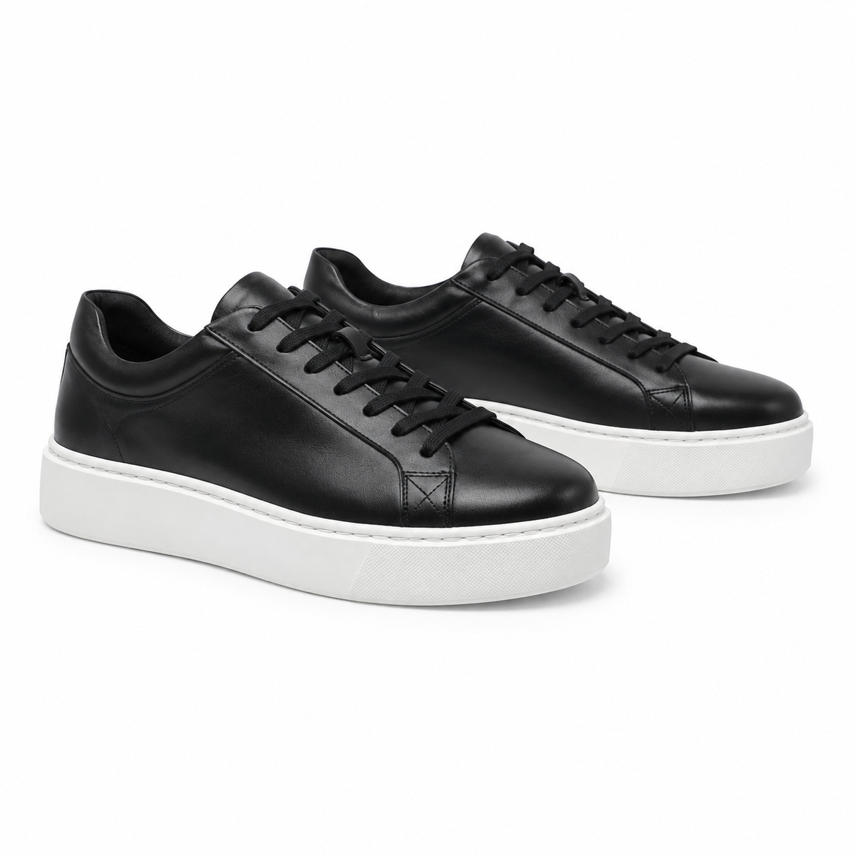 PANTOFI CASUAL BARBATI FRANCO GERARDO T231103-A NEGRI CU TALPA ALBA