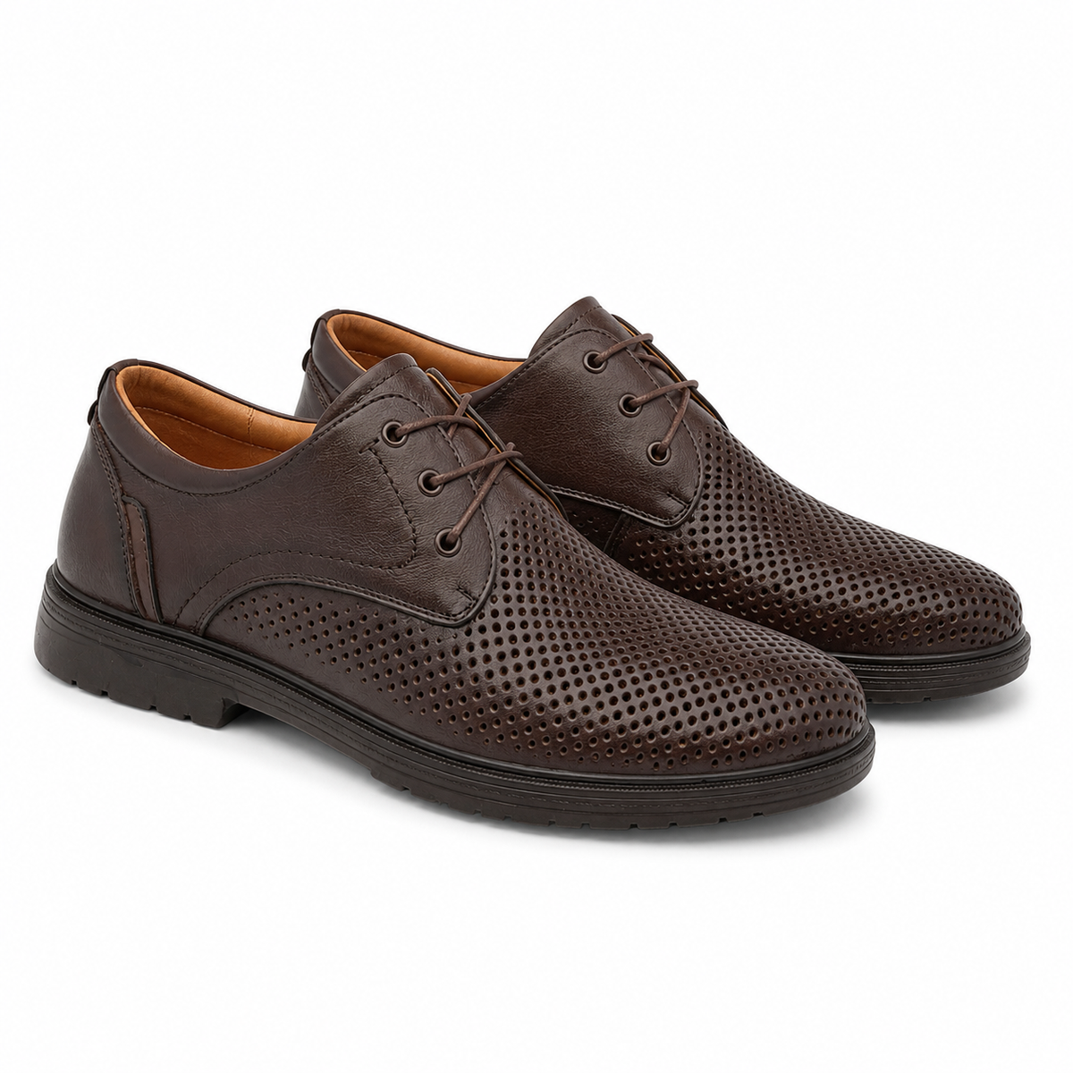 Pantofi Casual Bărbați Mels 230901 Maro Inchis - Piele Naturală