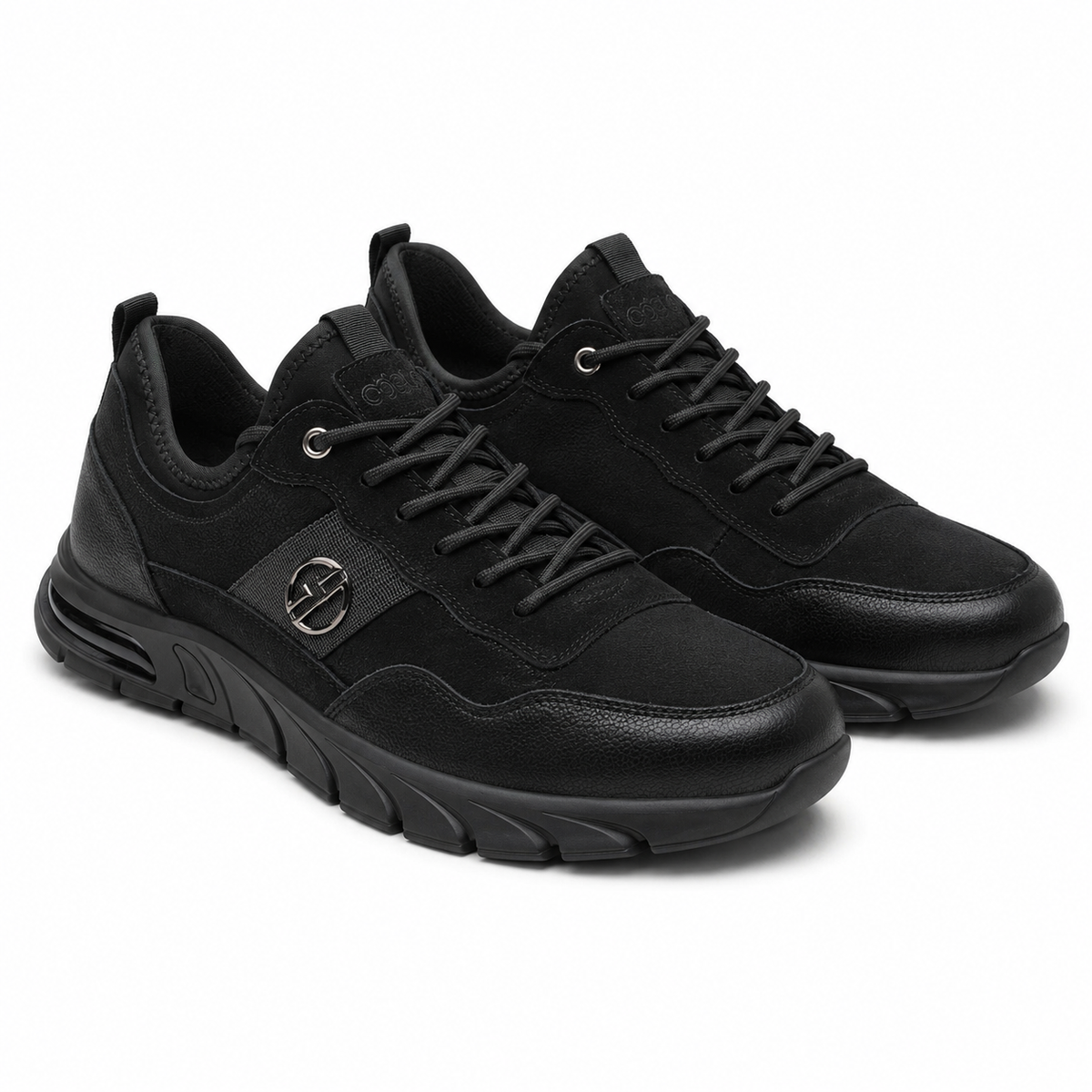 PANTOFI CASUAL BARBATI MELS 5205B NEGRI VELUR