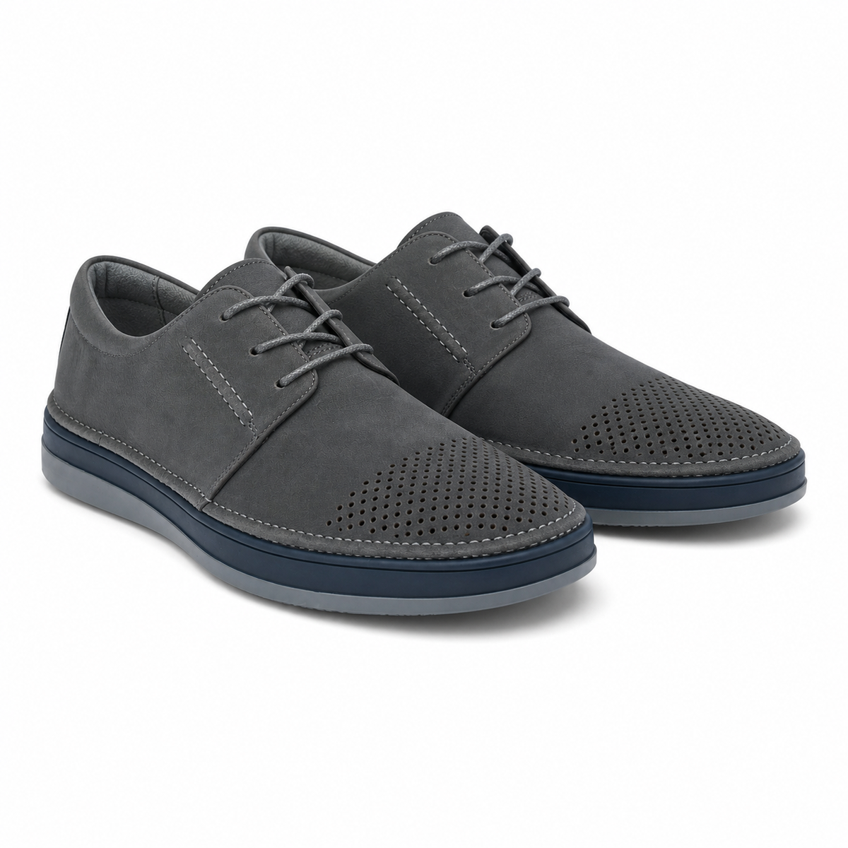 PANTOFI CASUAL BARBATI MELS W011-5 GRI NUBUCK