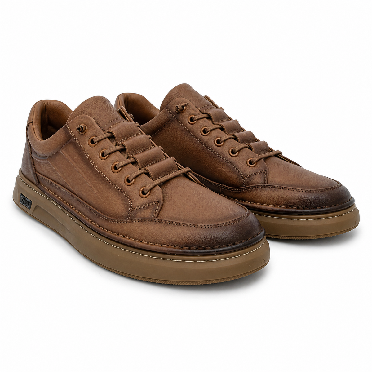 Pantofi Casual Bărbați Mels W27011 Maro - Piele Naturală