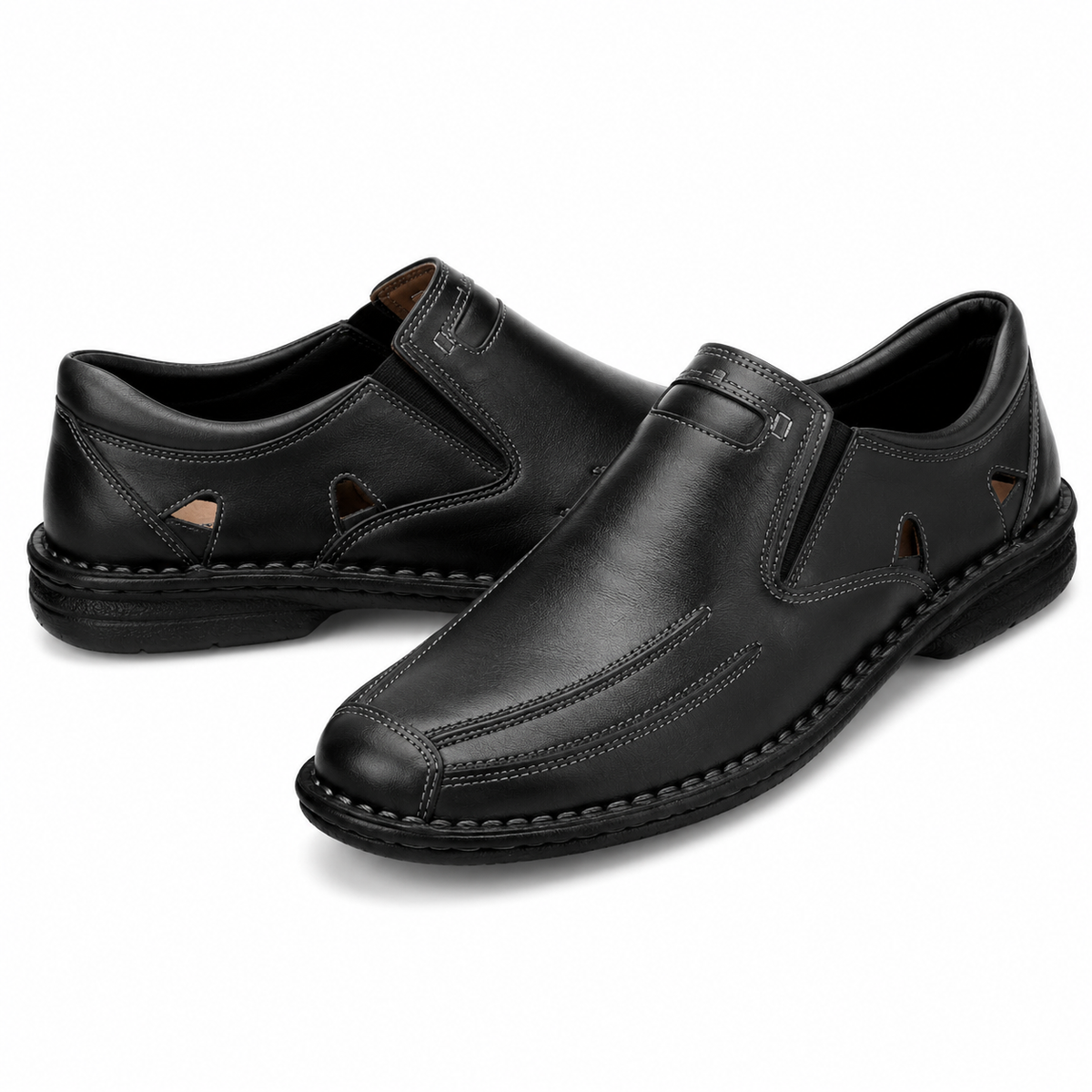 PANTOFI CASUAL BARBATI NICOLIS 202316 NEGRI