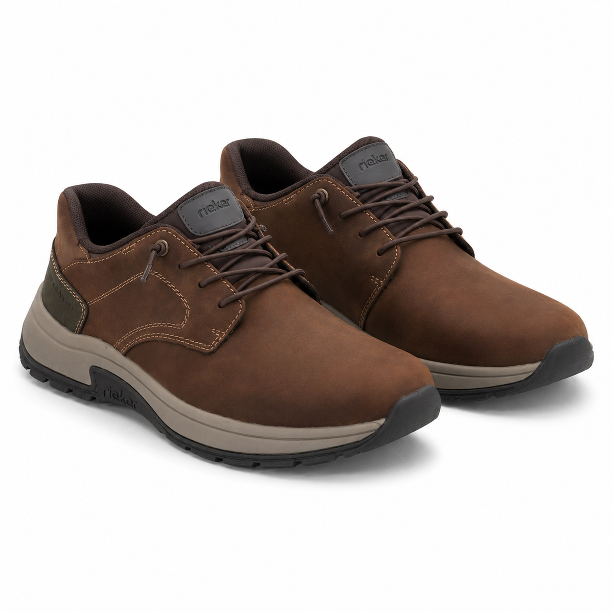 PANTOFI CASUAL BARBATI RIEKER 11050-22 MARO NUBUCK