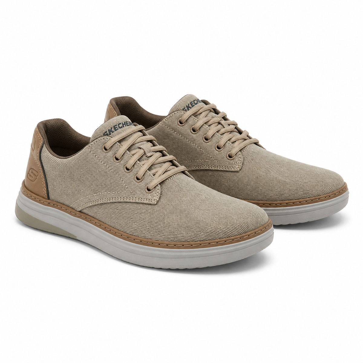 PANTOFI CASUAL BARBATI SKECHERS 205135 KHK BEJ