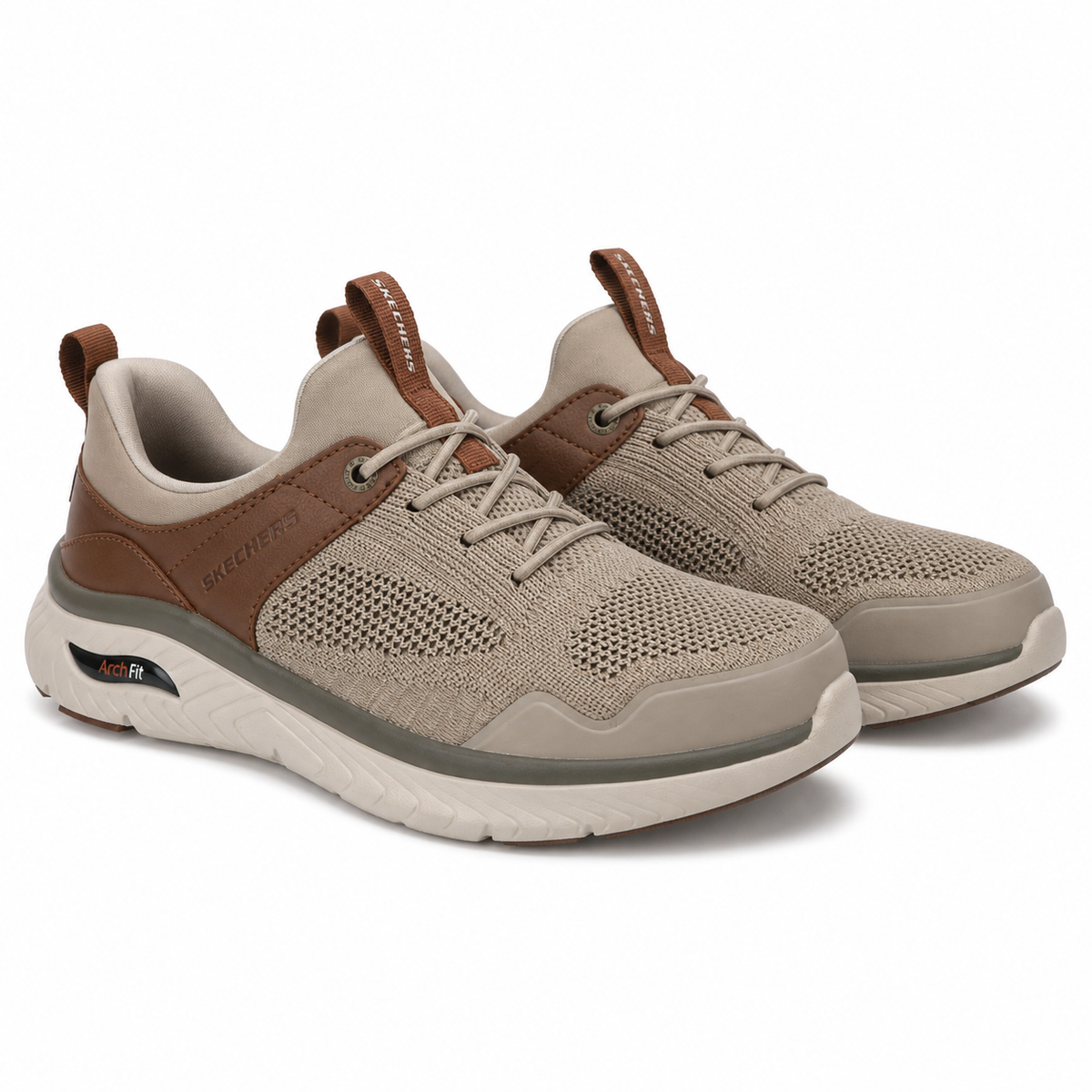 PANTOFI CASUAL BARBATI SKECHERS 205340 TPBR TAUPE