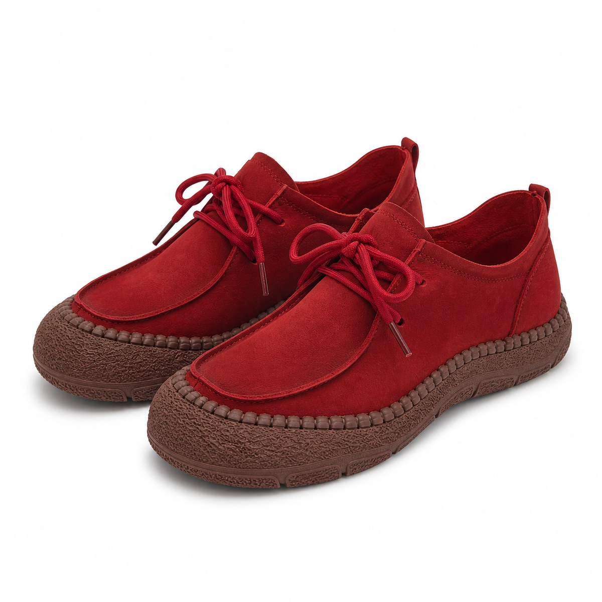 PANTOFI CASUAL DAMA FORMAZIONE KM5169 ROSU VELUR