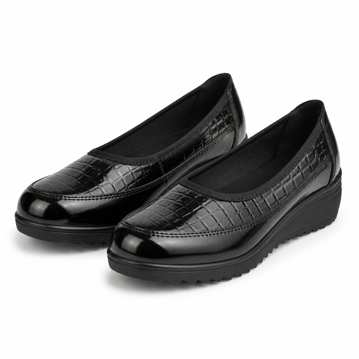 PANTOFI CASUAL DAMA KARISMA 60006A 01-O NEGRI LAC