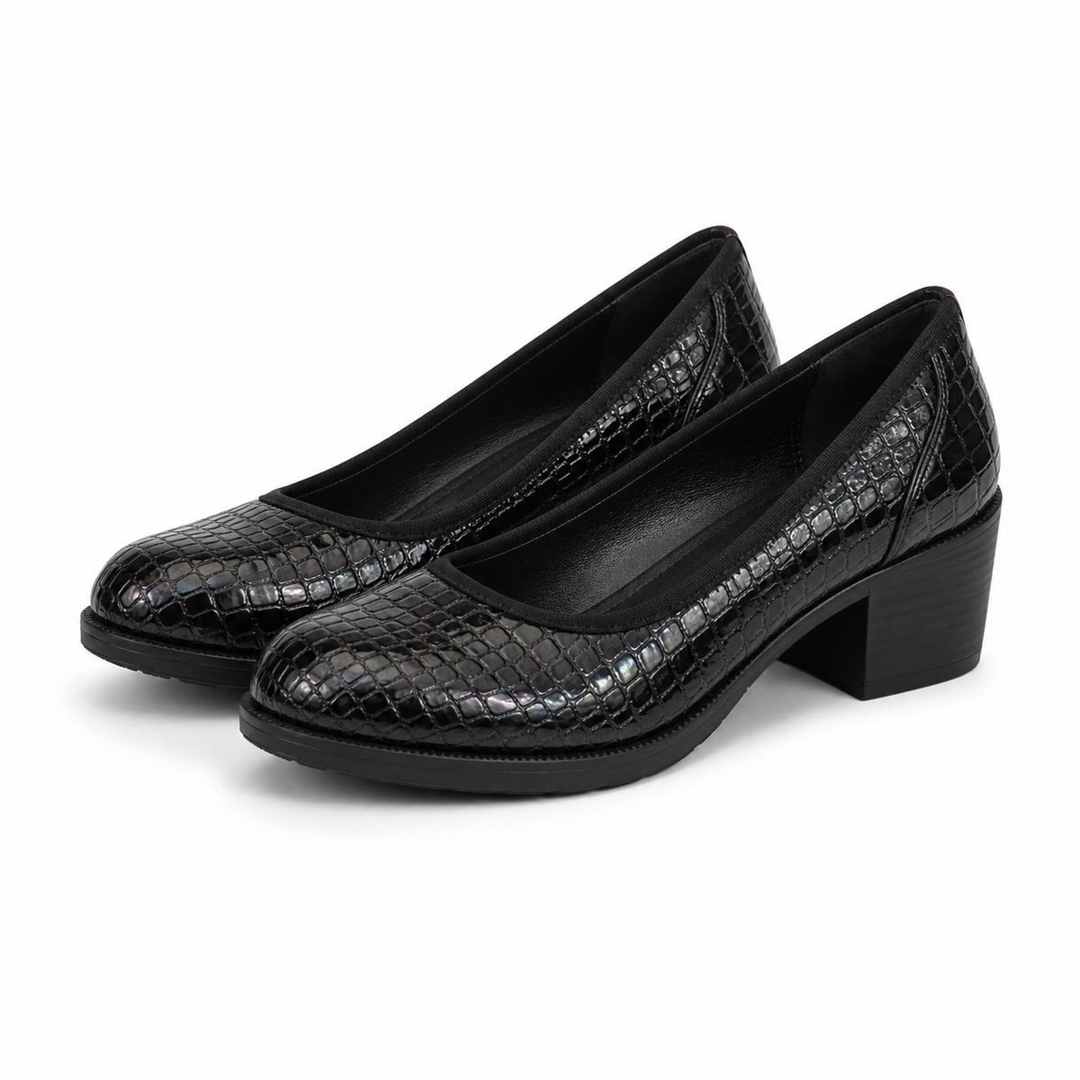 PANTOFI CASUAL DAMA KARISMA 60011A 01-O NEGRI CROCO
