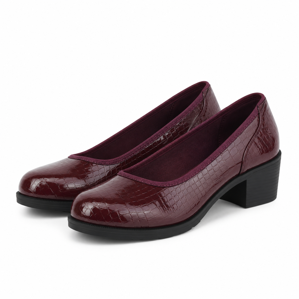 PANTOFI CASUAL DAMA KARISMA 60011B 23-O BORDO CROCO