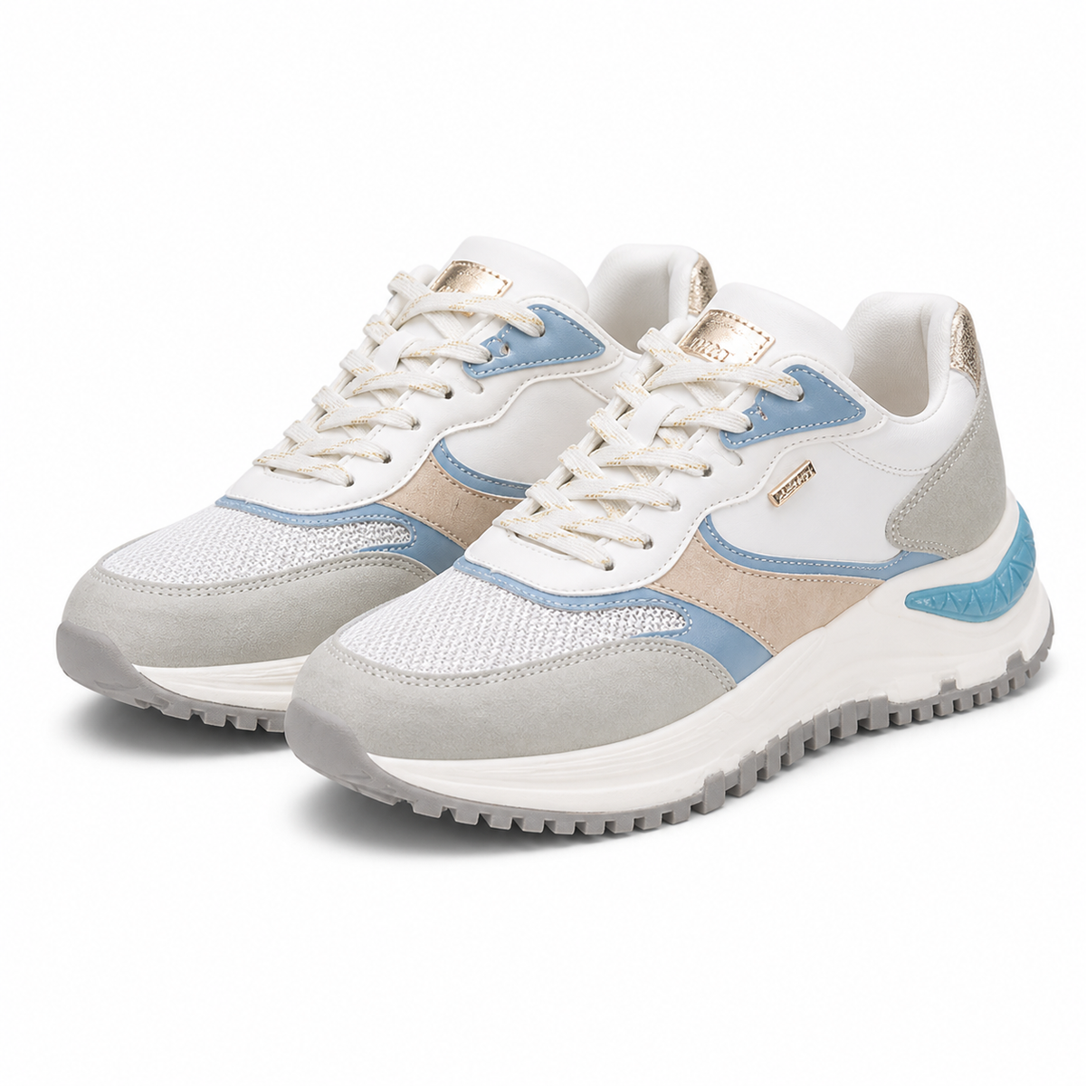 PANTOFI CASUAL DAMA MISSCAT 250533-3 BLEU CU ALB