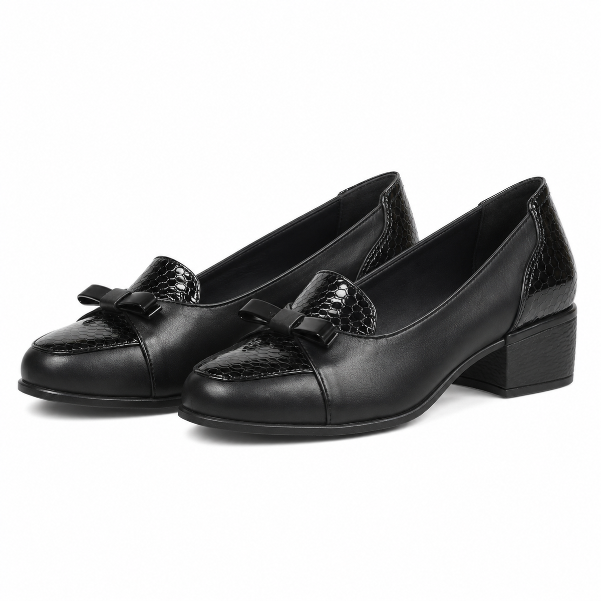 PANTOFI CASUAL DAMA NICOLIS 118948 NEGRI + CROCO