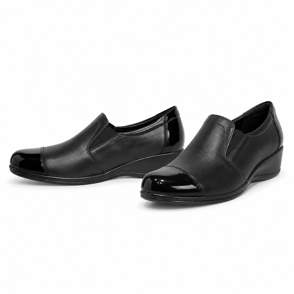 PANTOFI CASUAL DAMA NICOLIS 13953 NEGRI + LAC