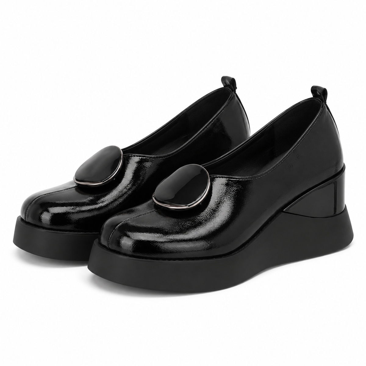 PANTOFI CASUAL DAMA PERLLA 1444-3 NEGRI LAC