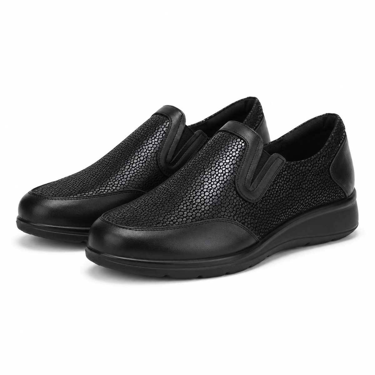 PANTOFI CASUAL DAMA PITILLOS 10011 NEGRI