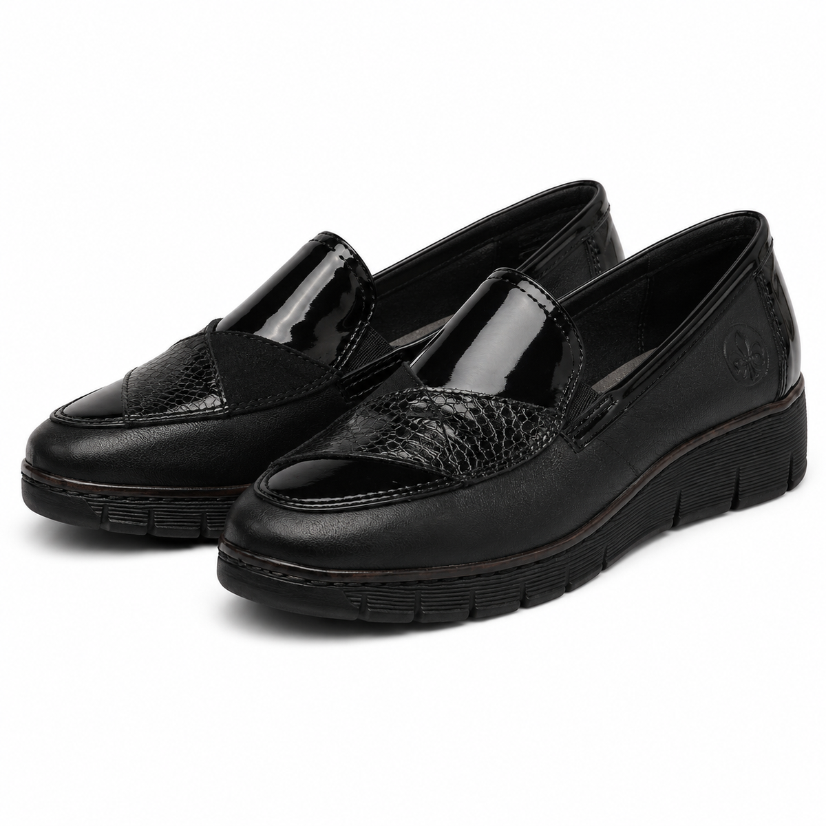 PANTOFI CASUAL DAMA RIEKER 53785-00 NEGRI