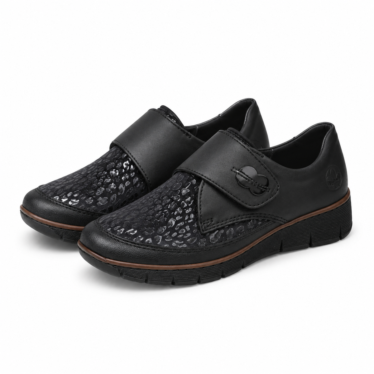 PANTOFI CASUAL DAMA RIEKER 537C0-00 NEGRI