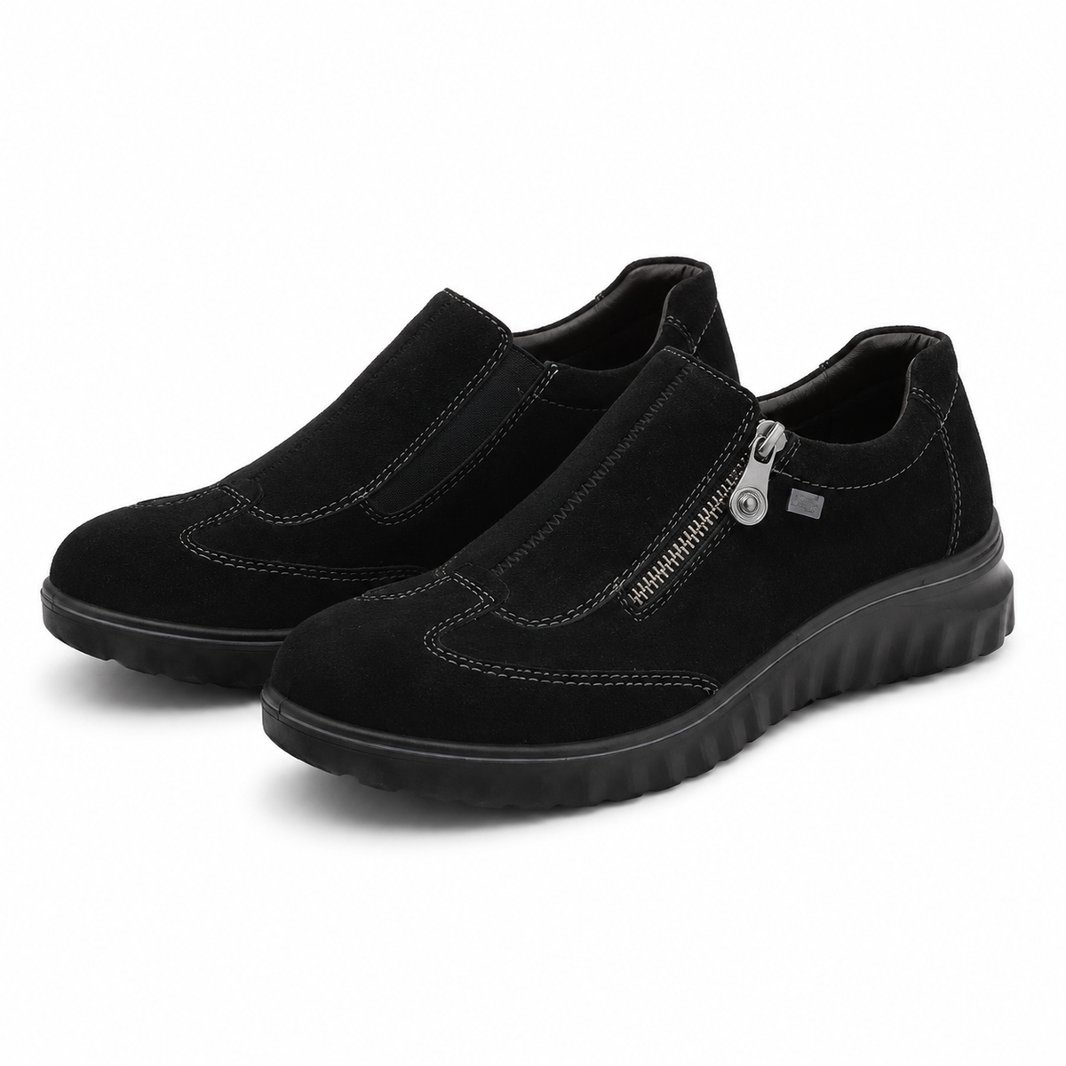 PANTOFI CASUAL DAMA RIEKER 59071-00 NEGRI VELUR