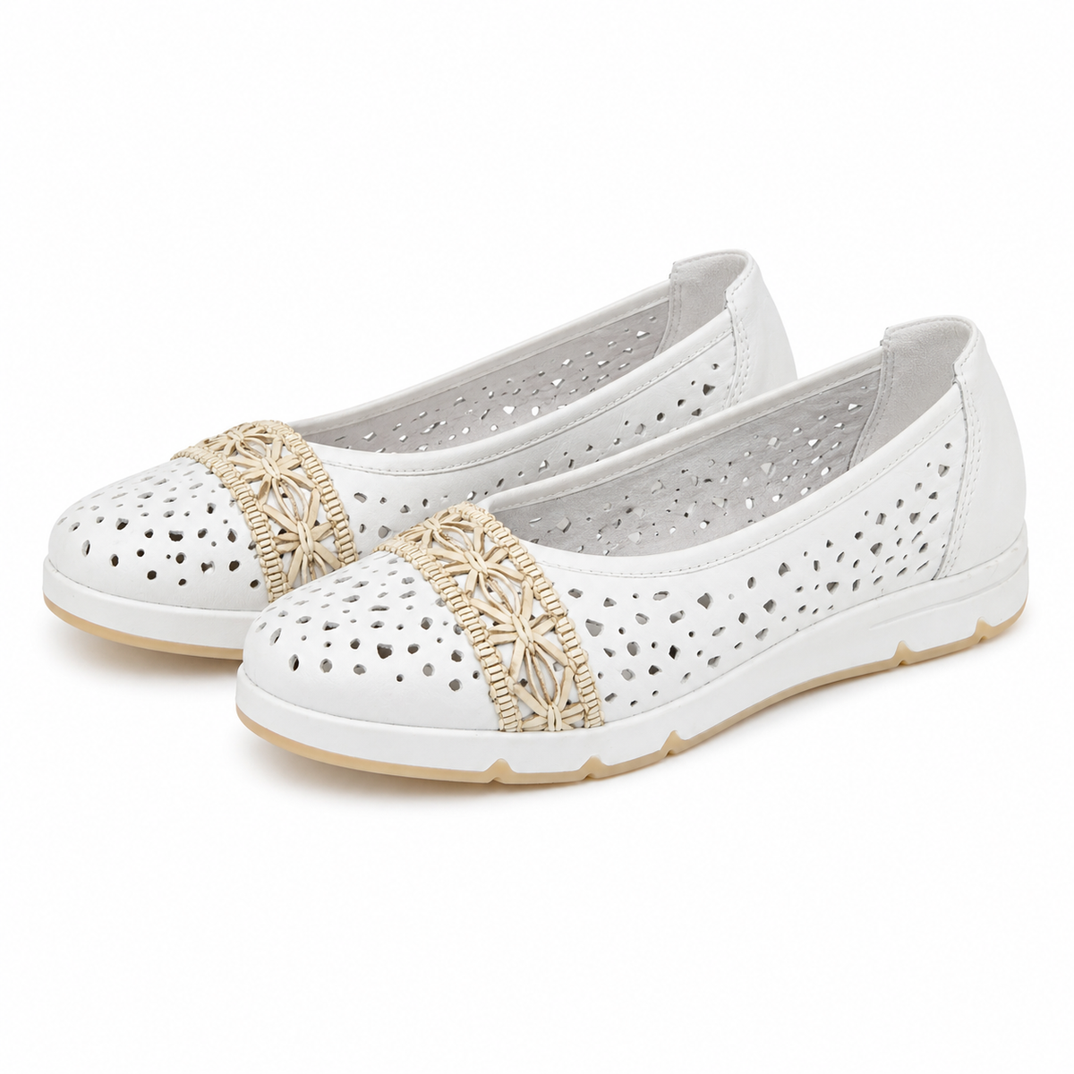 PANTOFI CASUAL DAMA RIEKER L3062-80 ALB