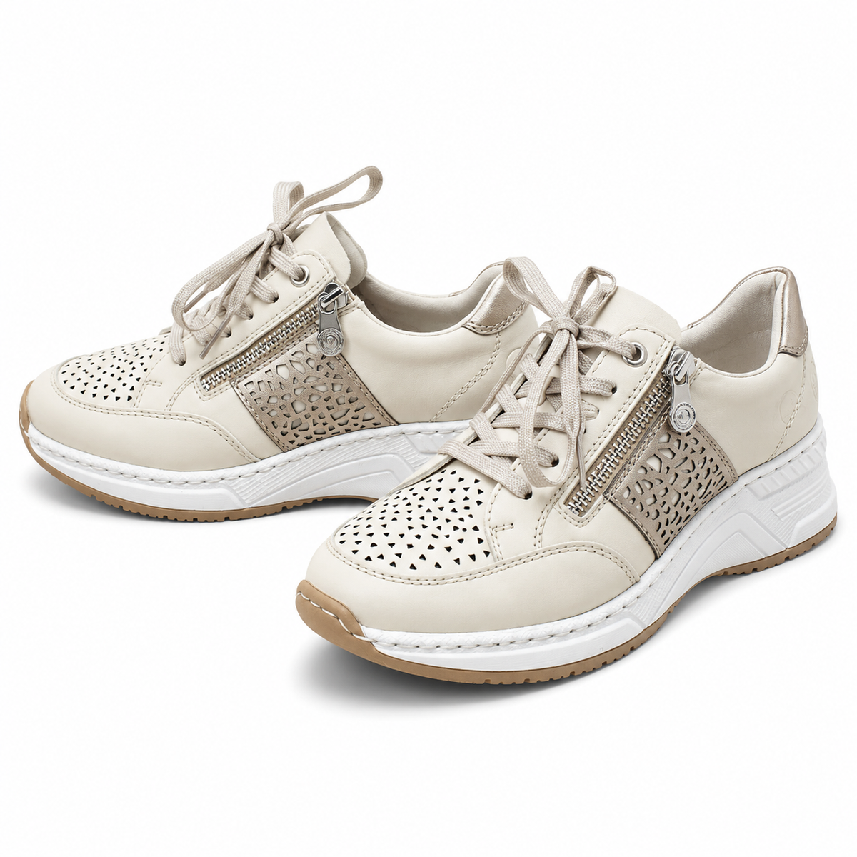 PANTOFI CASUAL DAMA RIEKER N4344-60 BEJ