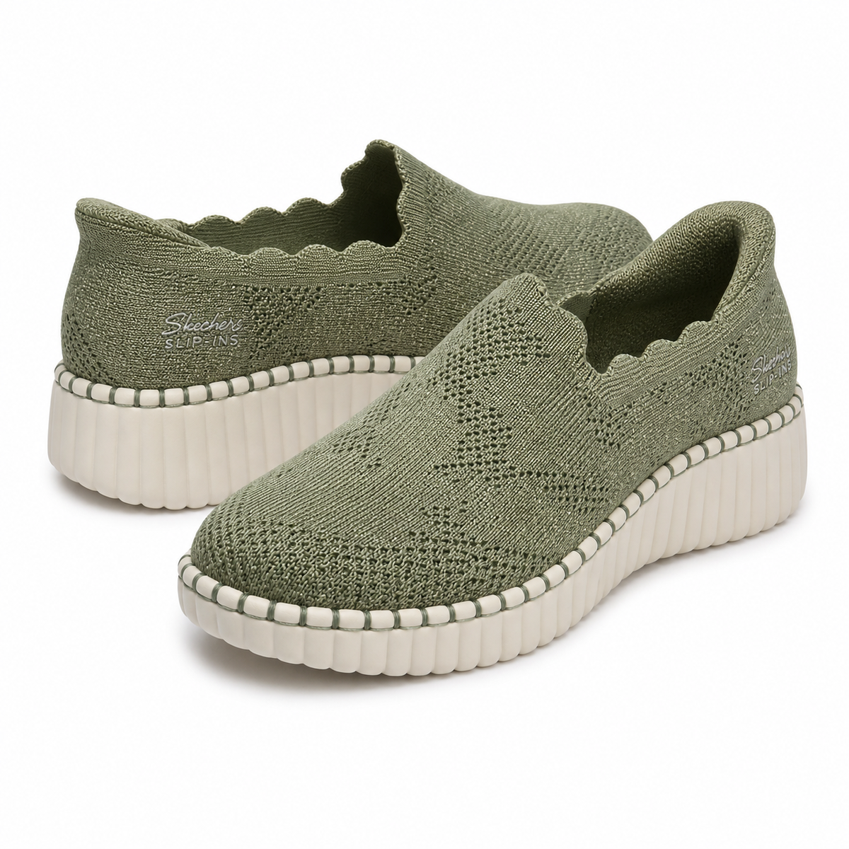 PANTOFI CASUAL DAMA SKECHERS 100904 OLV OLIVE