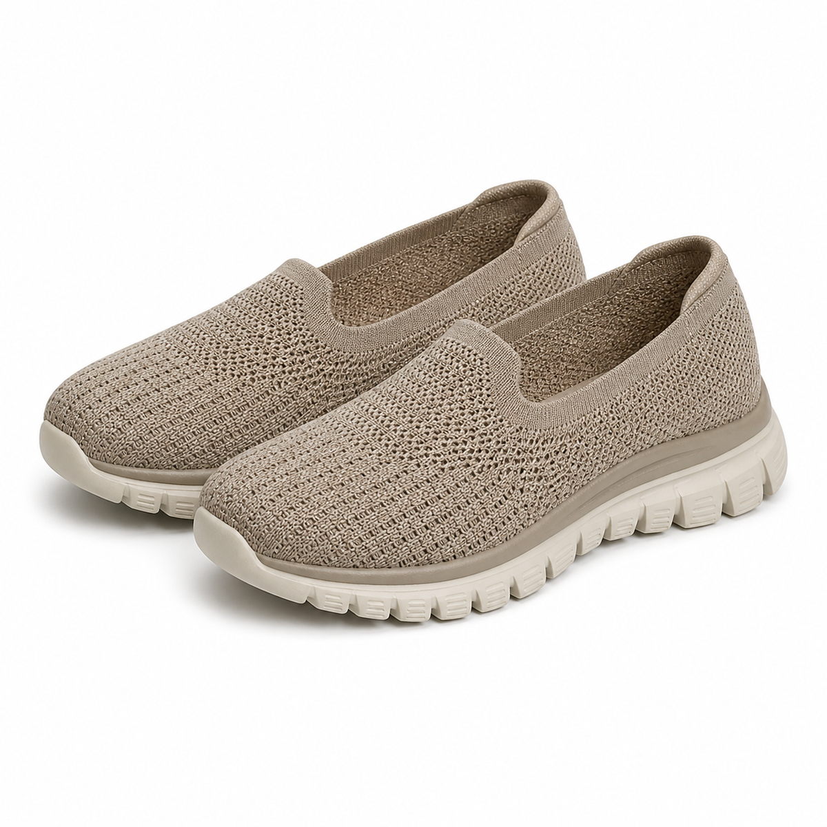 PANTOFI CASUAL DAMA SKECHERS 100962 TPE BEJ TAUPE