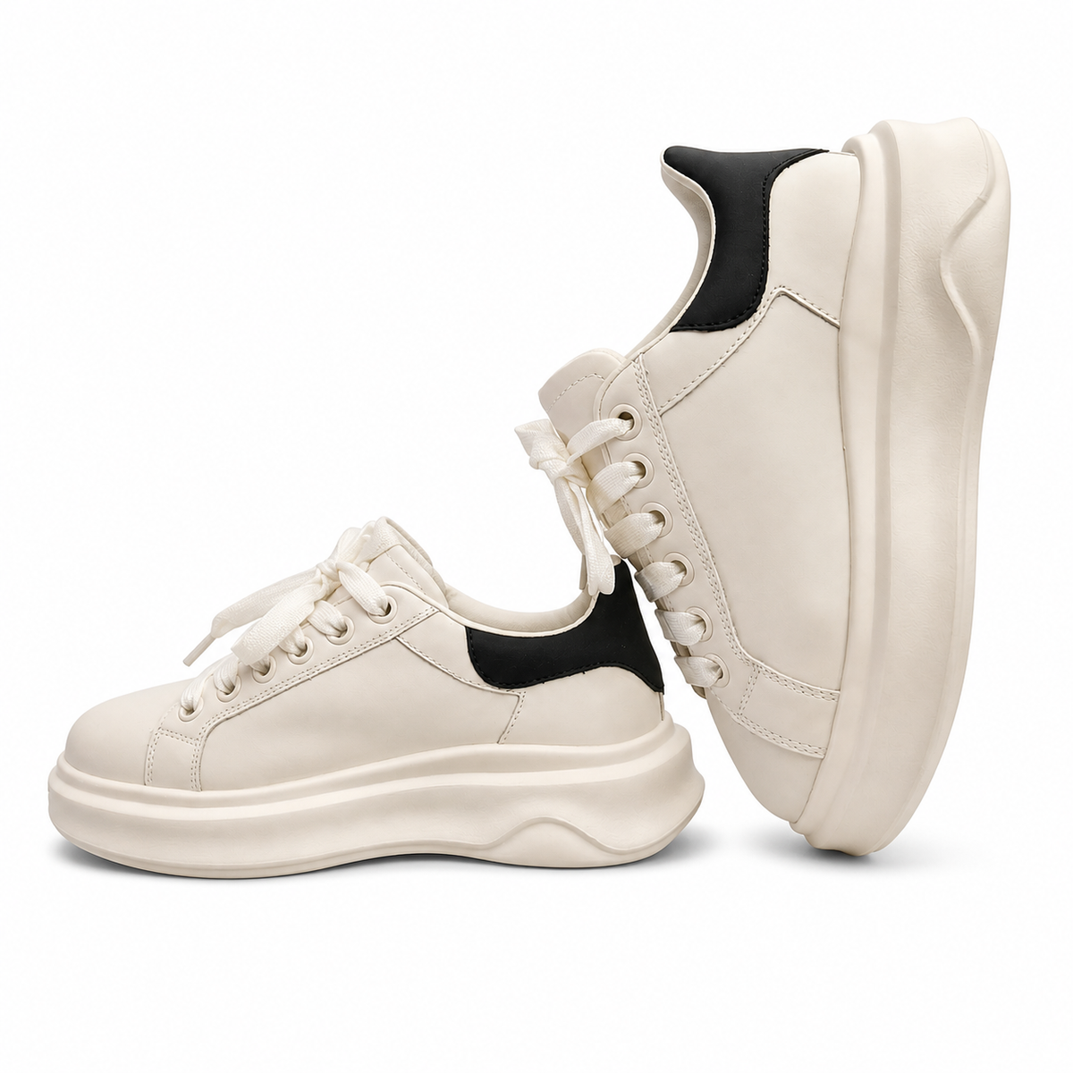 PANTOFI CASUAL FRANCO GERARDO FP26302 ALBI CU NEGRU