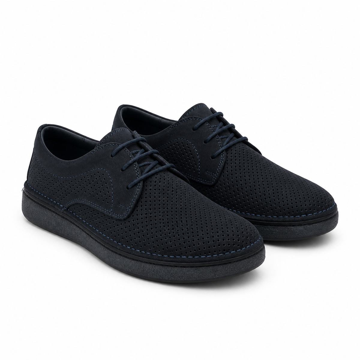 PANTOFI CASUAL PERFORATI BARBATI GORETTI B69-321 BLEUMARIN