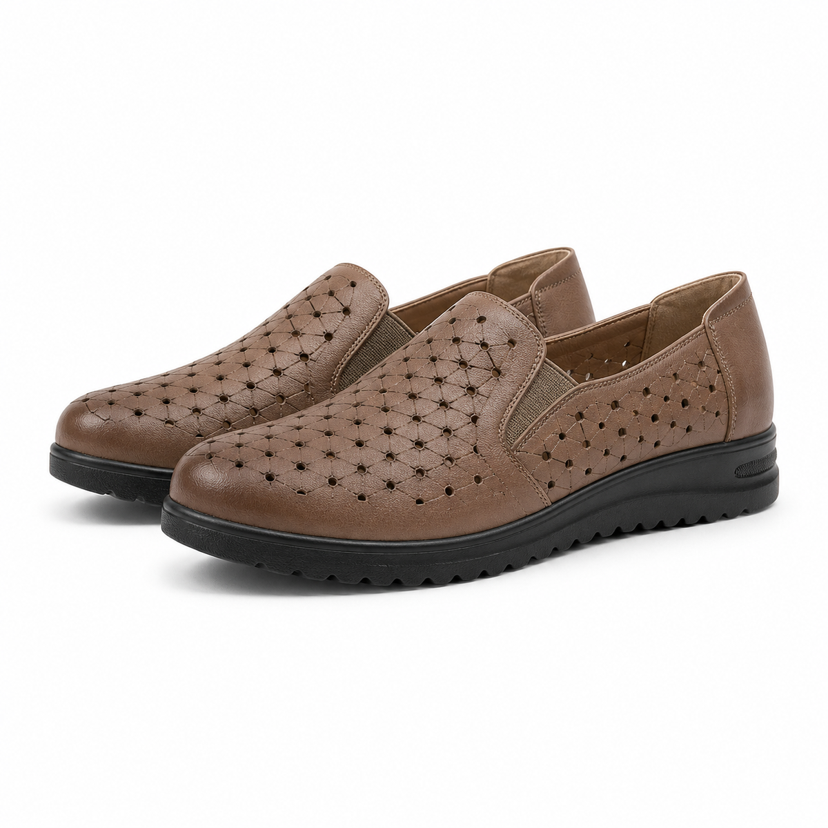 PANTOFI CASUAL PERFORATI DAMA PASS 460006C B2-N GREJ
