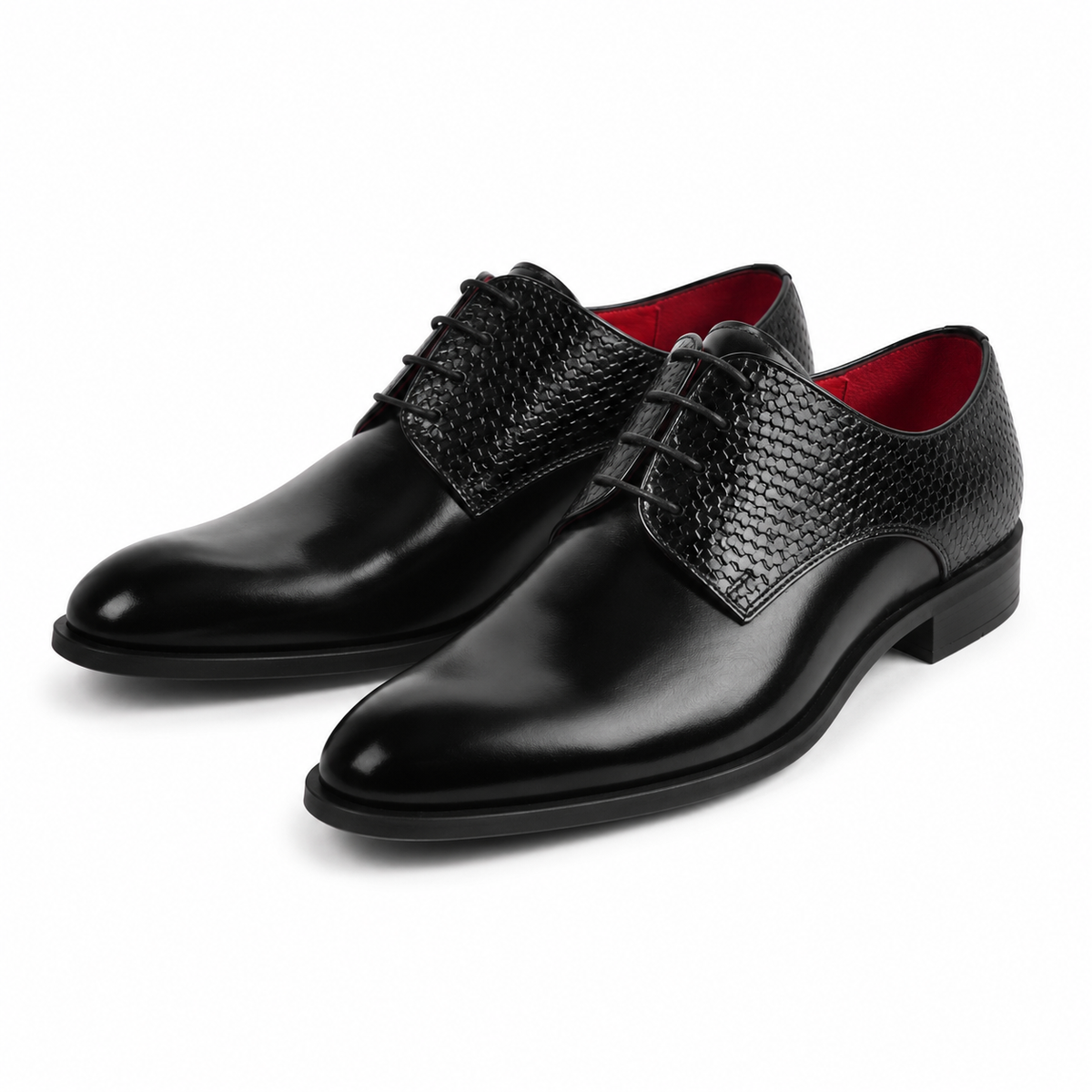 Pantofi Eleganți Bărbați CONHPOL 8816-0017 Negru – Piele Naturală