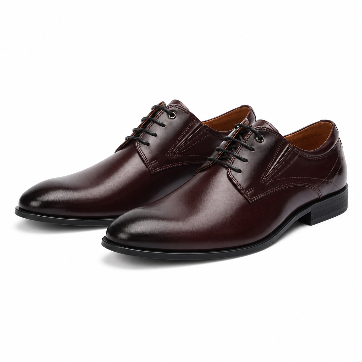 PANTOFI ELEGANTI BARBATI CONHPOL 9166-0412-00S02 BORDO LACUIT