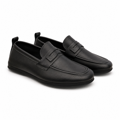 Pantofi Eleganti Bărbați Otter 280001A 01-N Negru - Piele Naturală