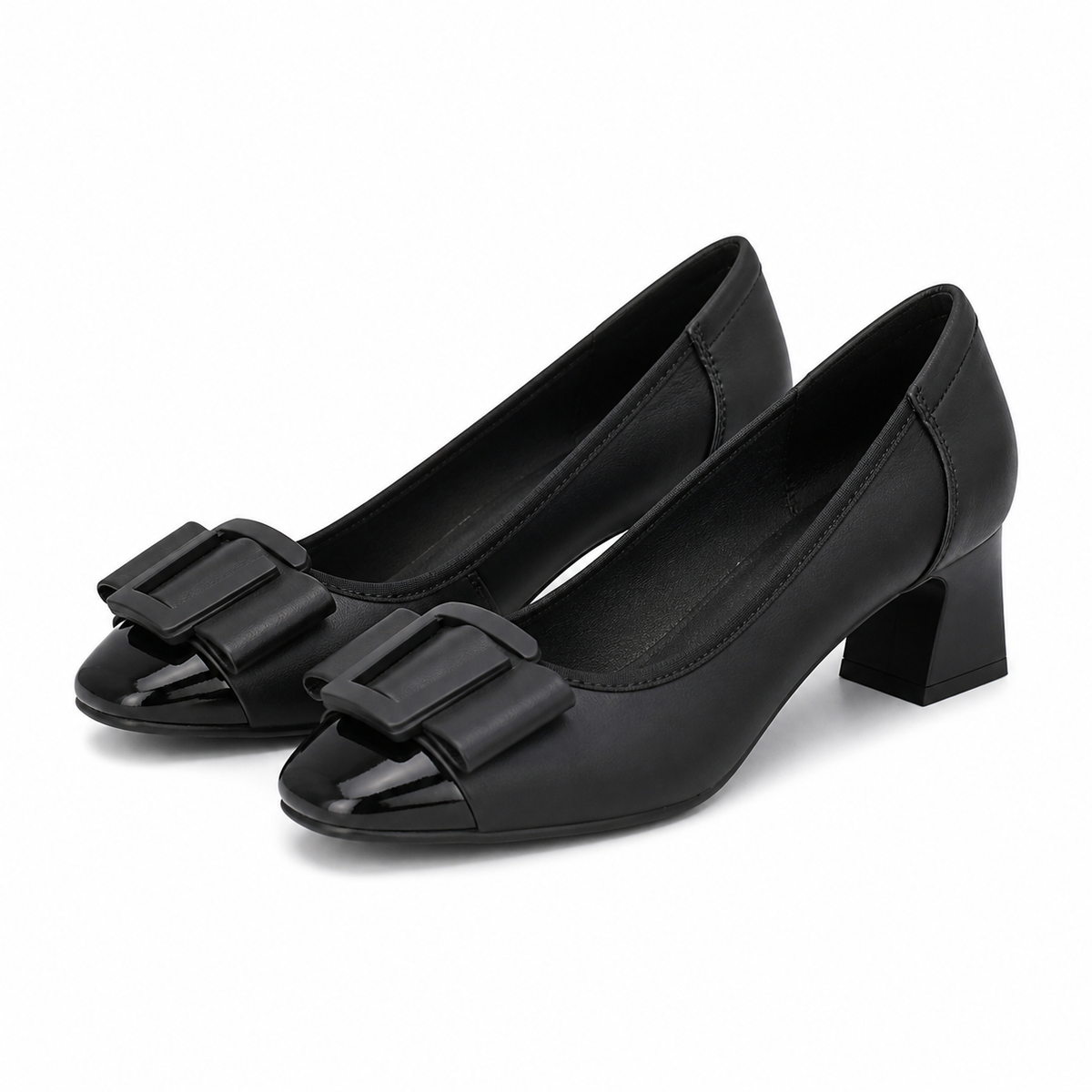 PANTOFI ELEGANTI DAMA FORMAZIONE 7591-90 NEGRU + LAC