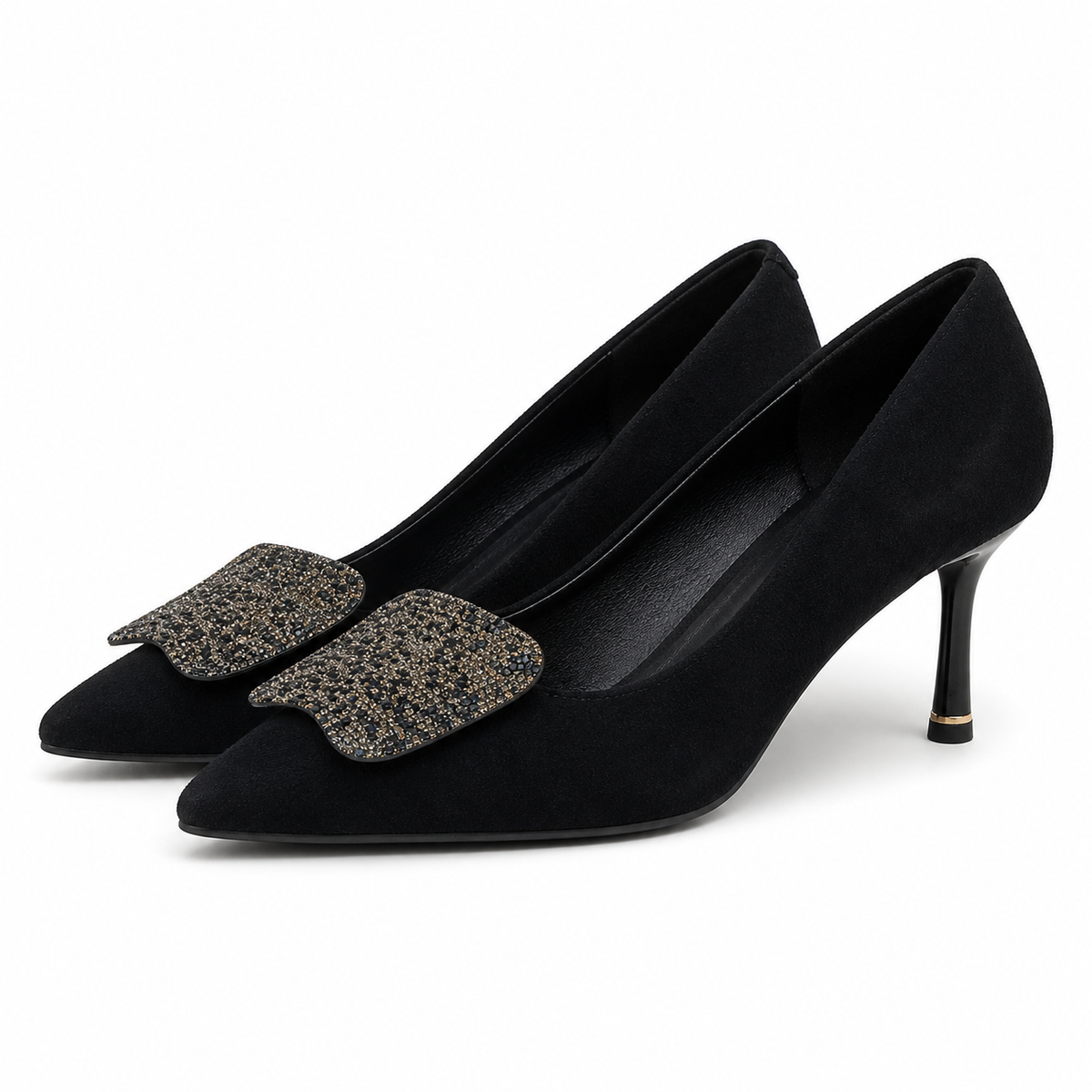 PANTOFI ELEGANTI DAMA KARISMA 40004A 01-I NEGRU VELUR