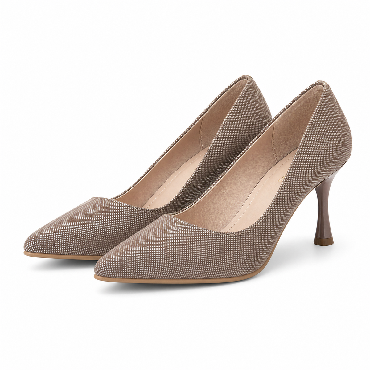 PANTOFI ELEGANTI DAMA PERLLA 3645-5 GREJ EFFECT