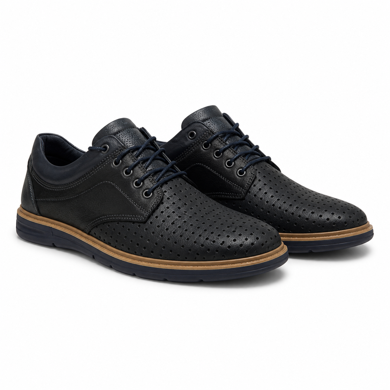 PANTOFI PERFORATI BARBATI BIO FLEX 407 BLEUMARIN