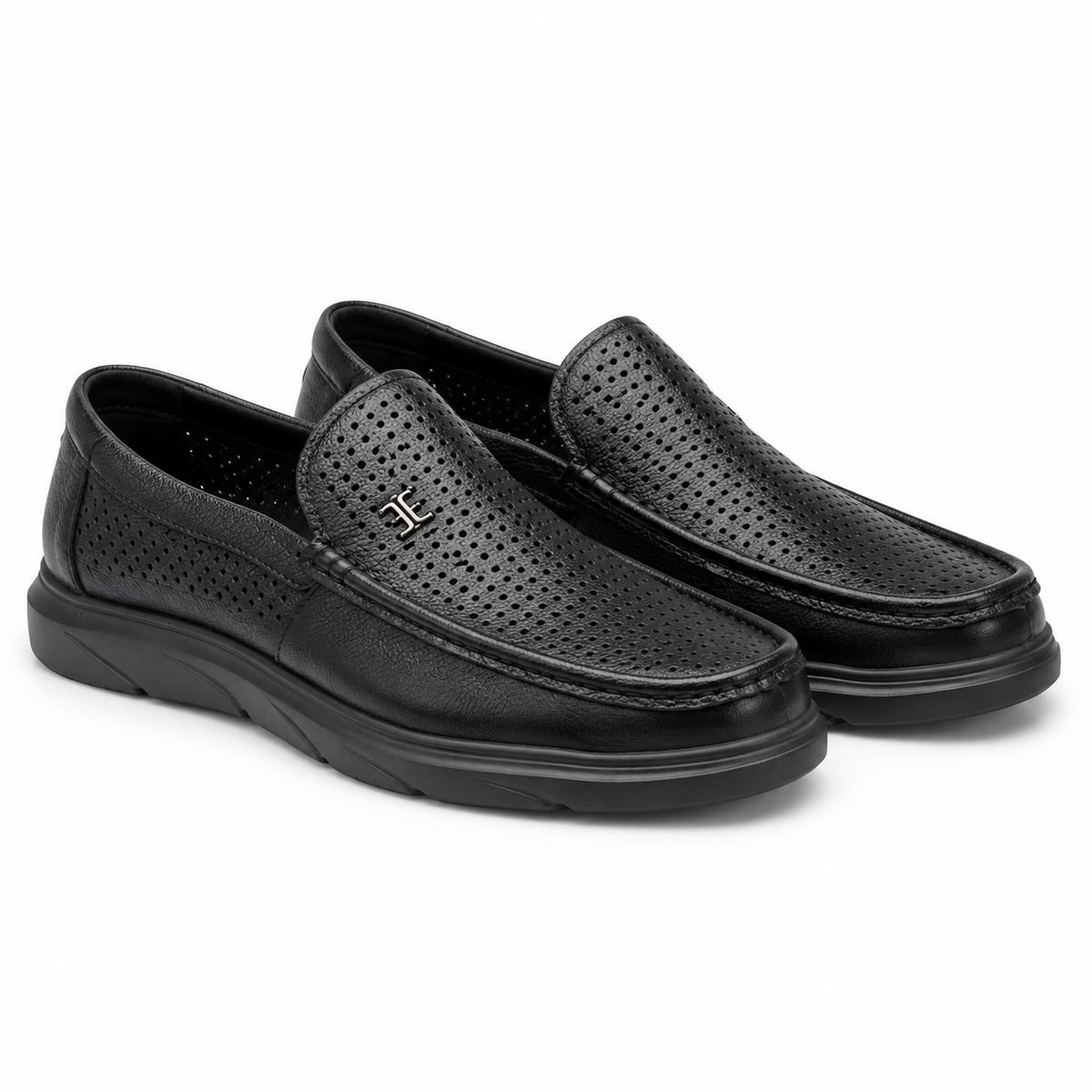 PANTOFI PERFORATI BARBATI MELS 93701 NEGRI