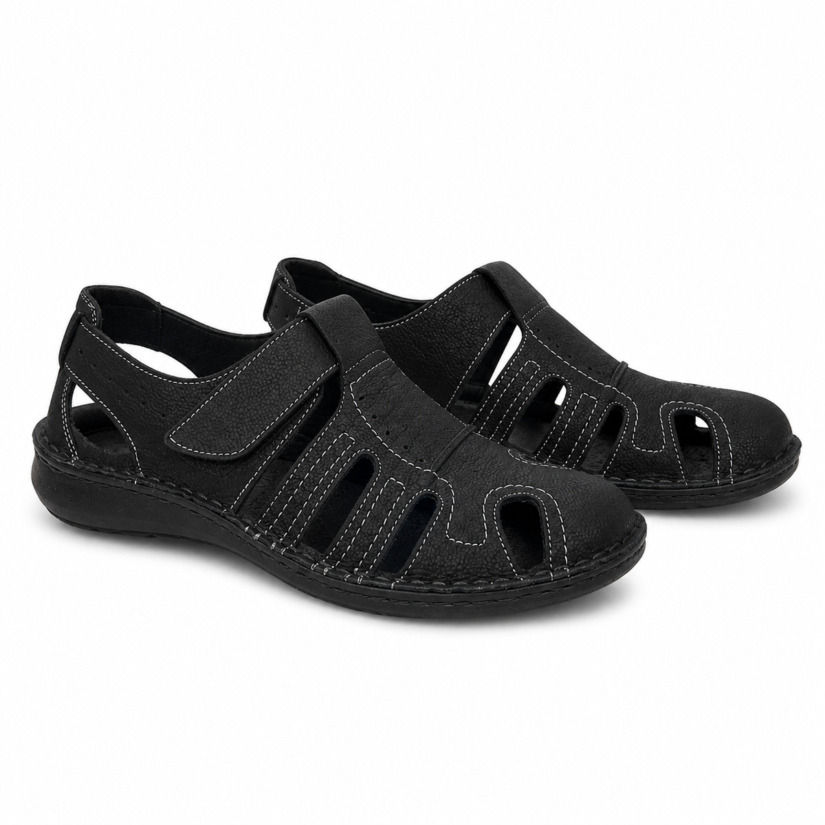 Pantofi Perforati Bărbați Otter 9544 01-2 Negru Nubuck - Piele Naturală Nubuck