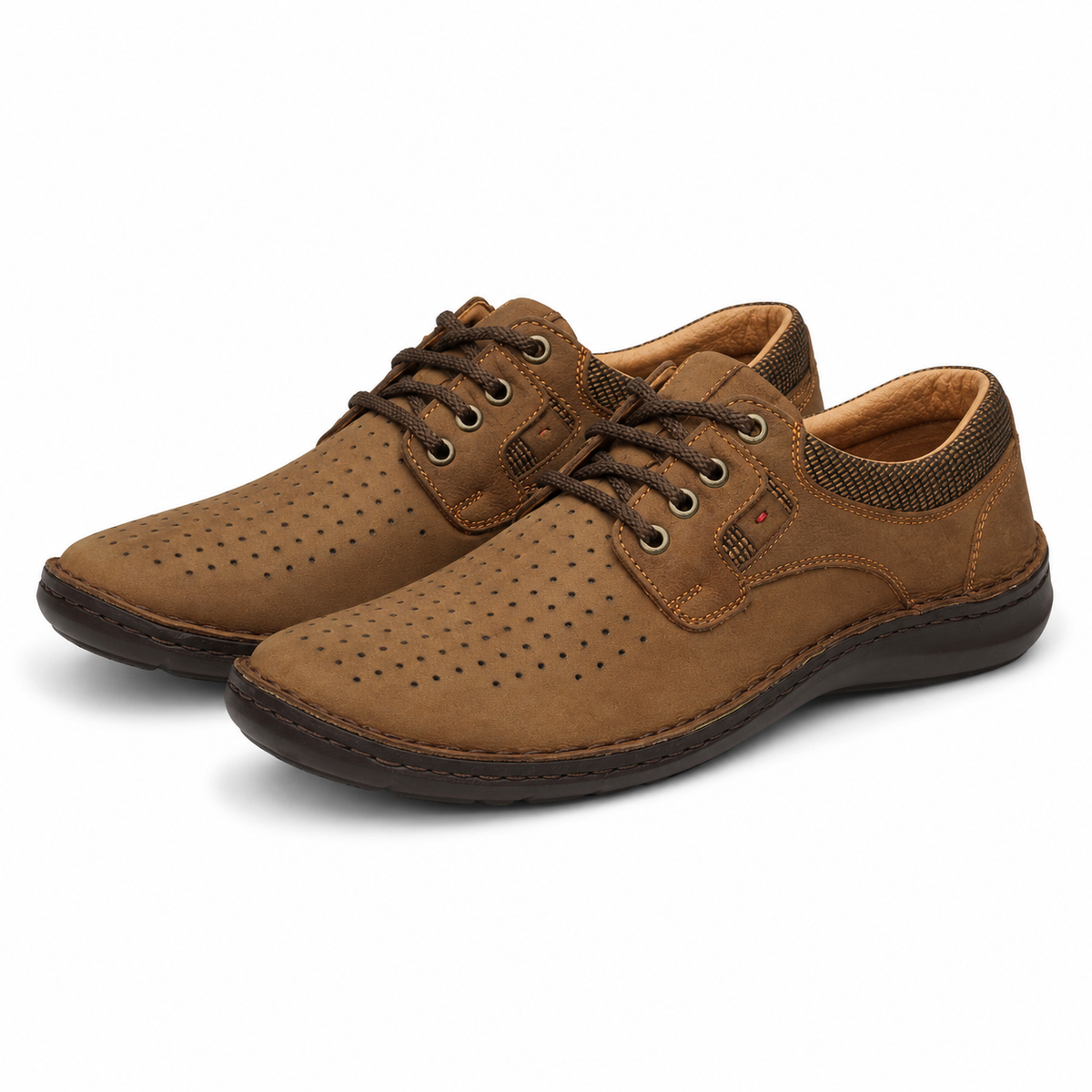 PANTOFI PERFORATI BARBATI OTTER 9565 04-2 TOBACCO