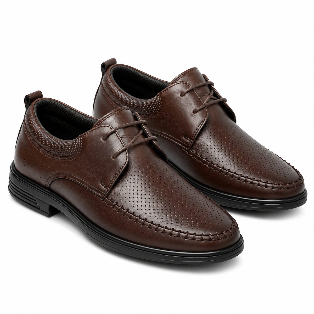 PANTOFI PERFORATI BARBATI OTTER OTA 11 C4-N MARO INCHIS