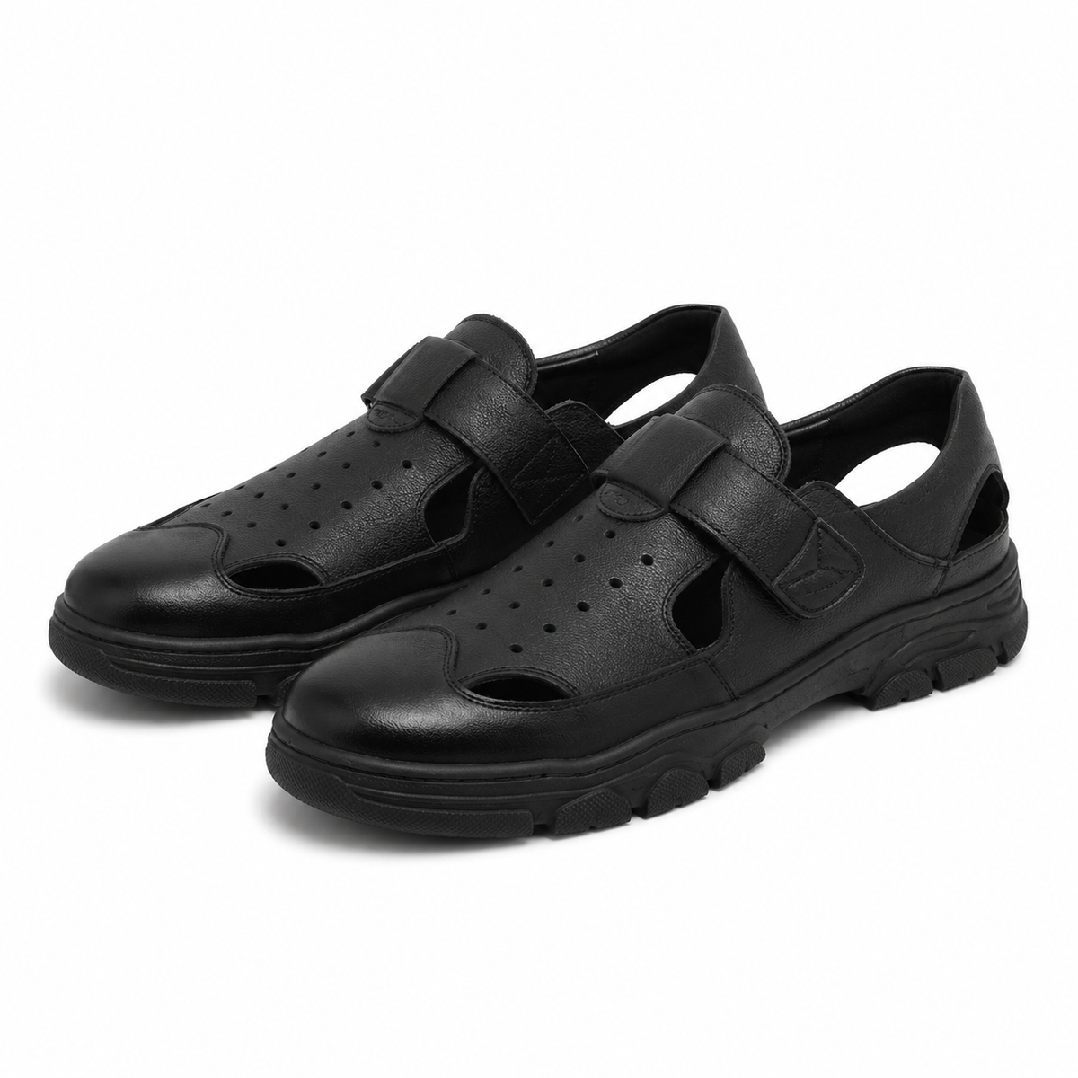 PANTOFI PERFORATI CASUAL BARBATI MELS WM816 NEGRI