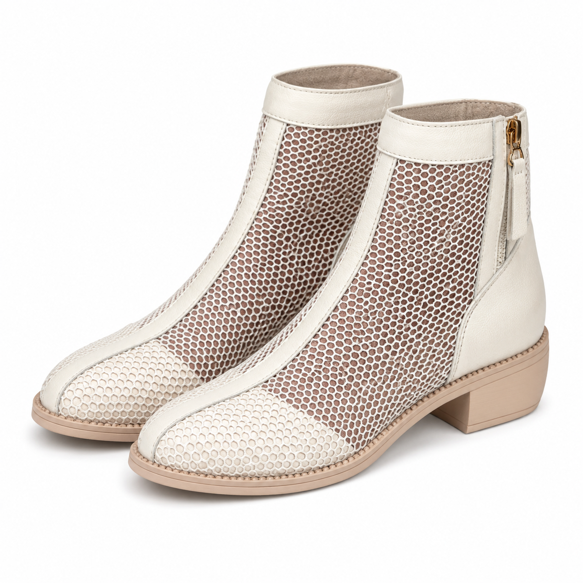 PANTOFI PERFORATI CASUAL DAMA FORMAZIONE 630037 BEJ