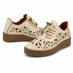 Pantofi Perforați Damă Dogati 7154-1 Albi
