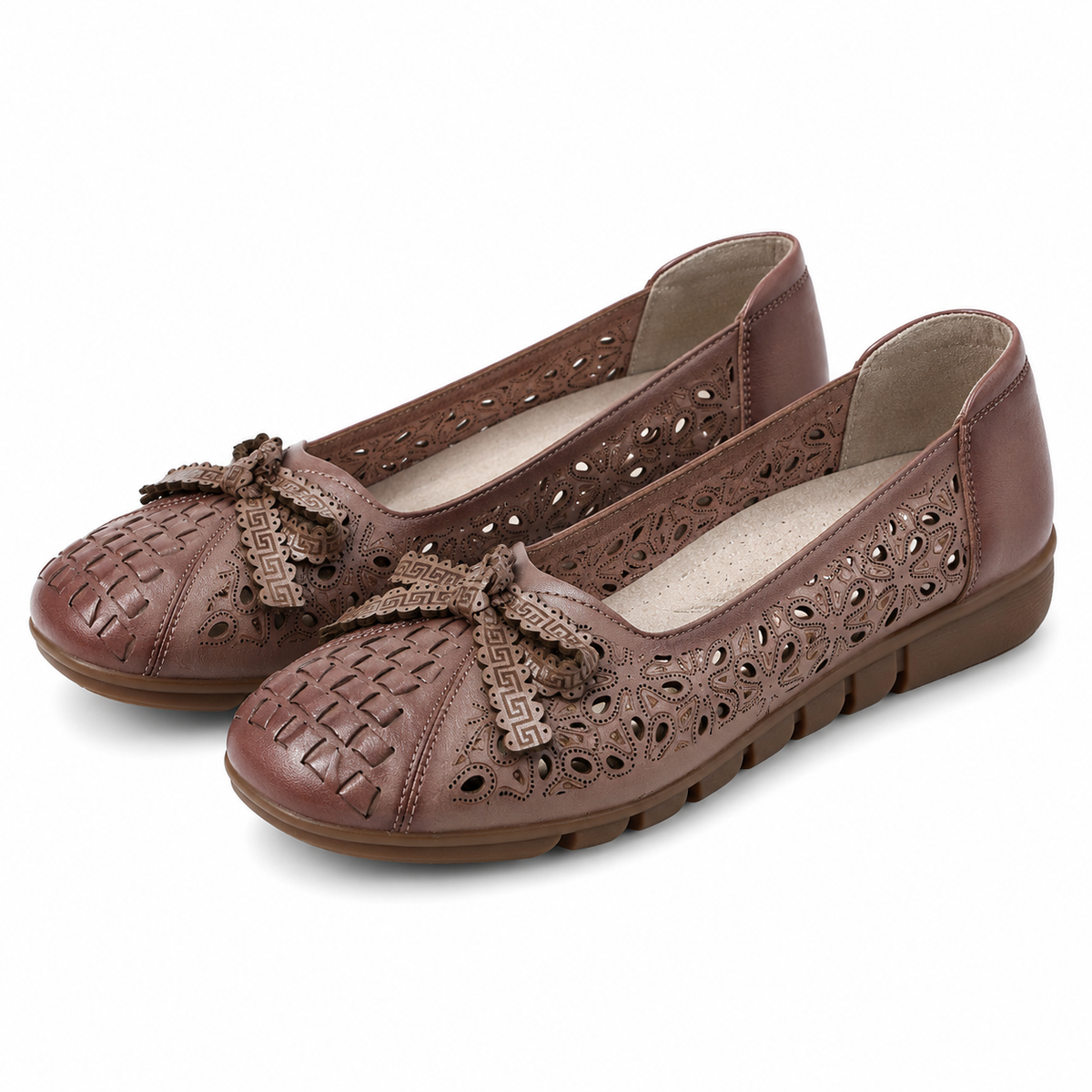 PANTOFI PERFORATI DAMA FORMAZIONE 106 APRICOT