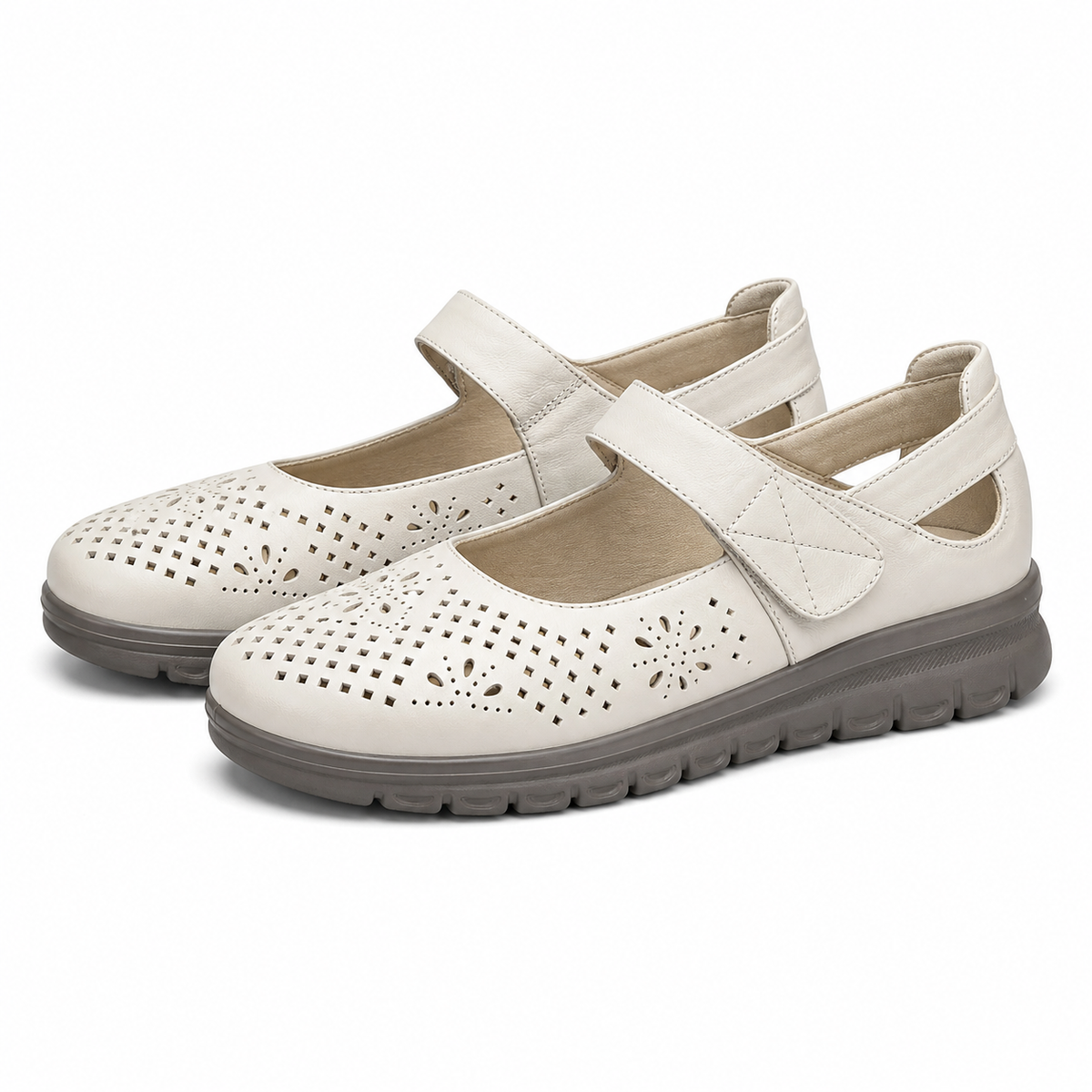 PANTOFI PERFORATI DAMA FORMAZIONE 3510801 CREM