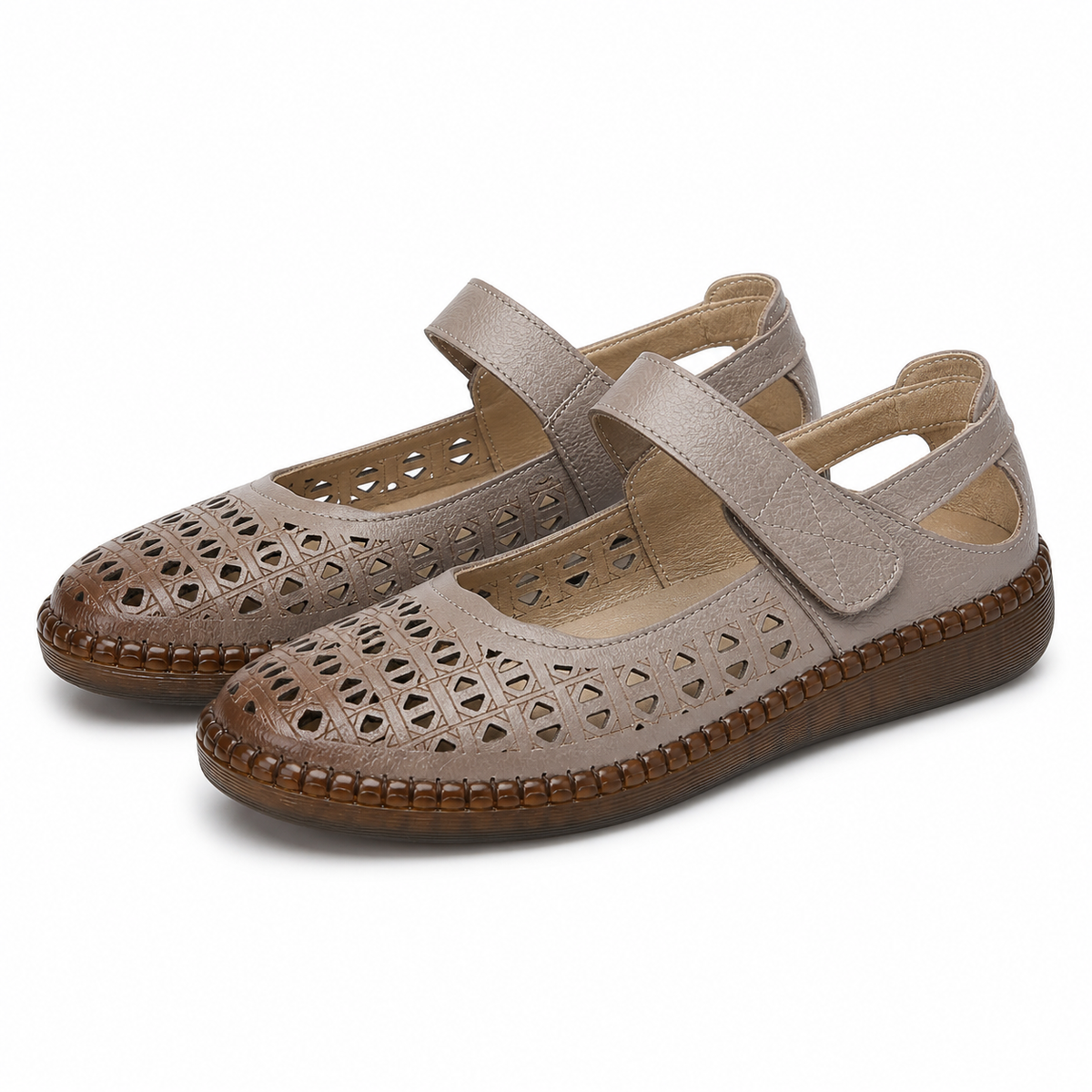 PANTOFI PERFORATI DAMA FORMAZIONE S9686 DARK APRICOT