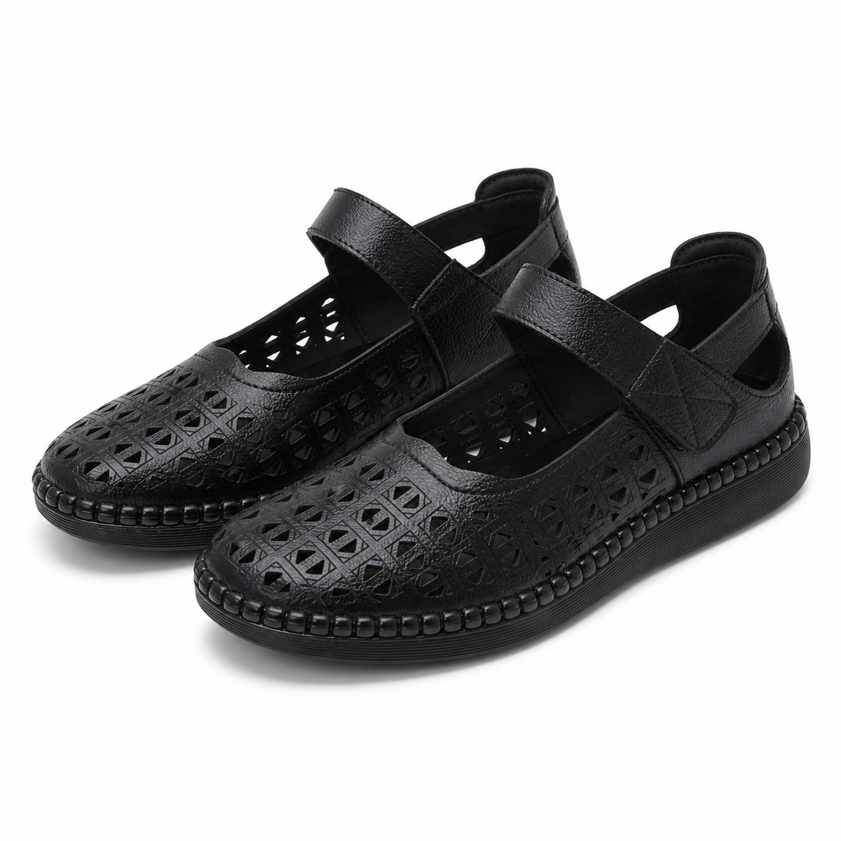 PANTOFI PERFORATI DAMA FORMAZIONE S9686 NEGRU