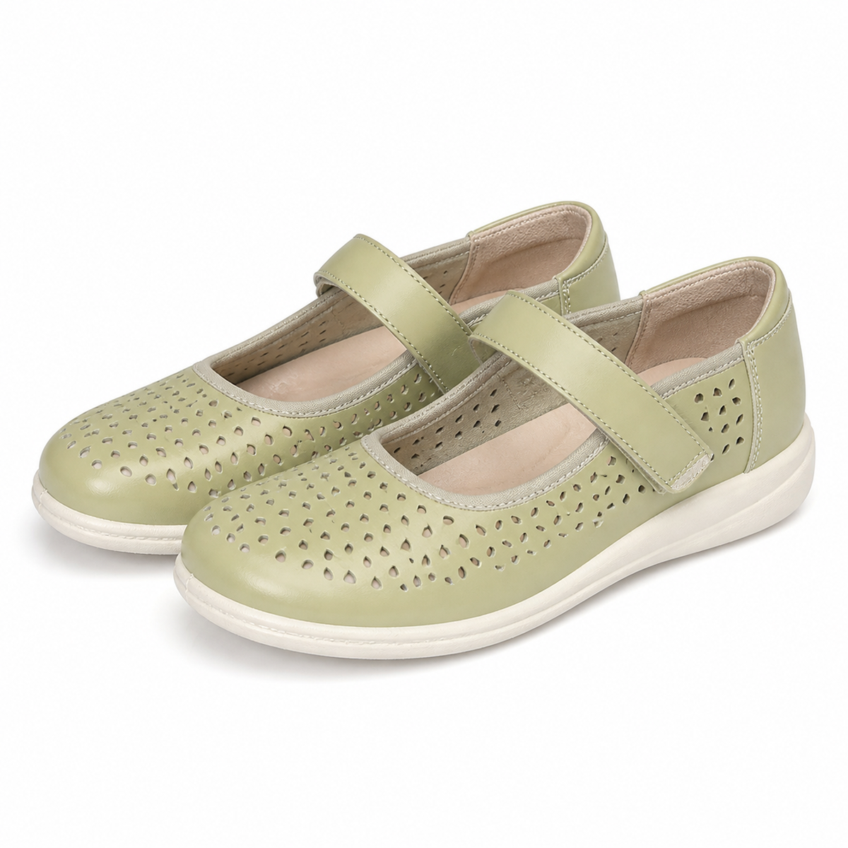 PANTOFI PERFORATI DAMA KARISMA 60020C B1-N OLIVE